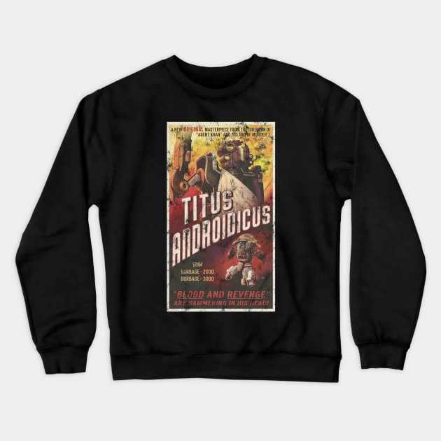 The Outer Worlds Titus Androidicus Poster Crewneck Sweatshirt by StebopDesigns